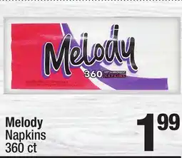 Super King Markets Melody Napkins offer