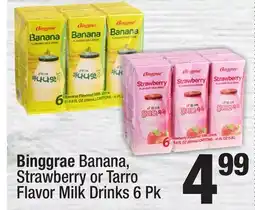 Super King Markets Binggrae Banana, Strawberry or Tarro Flavor Milk Drinks offer