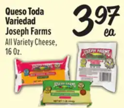 El Super Joseph Farms All Variety Cheese offer