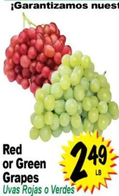 Superior Grocers Red or Green Grapes offer