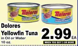 Superior Grocers Dolores Yellowfin Tuna offer