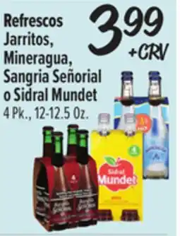 El Super Jarritos, Mineragua, Sangria Señorial o Sidral Mundet offer