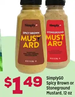 Grocery Outlet SimplyGO Spicy Brown or Stoneground Mustard offer