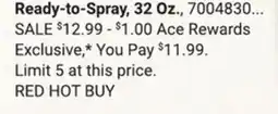 Ace Hardware Ready-to-Spray offer