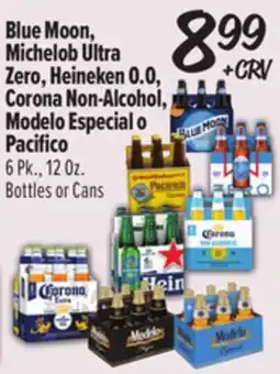 El Super Blue Moon, Michelob Ultra Zero, Heineken 0.0, Corona Non-Alcohol, Modelo Especial o Pacifico offer