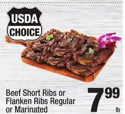 Super King Markets Beef Short Ribs or Flanken Ribs Regular or Marinated offer