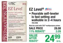 Menards EZ Level offer