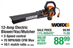 Menards 12-Amp Electric Blower/Vac/Mulcher offer