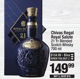 Super King Markets Chivas Regal Royal Salute 21 Yr Blended Scotch Whisky offer
