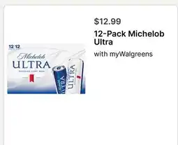 Walgreens 12-Pack Michelob Ultra offer