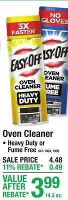 Menards Oven Cleaner offer