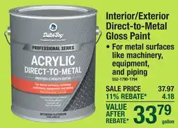 Menards Interior/Exterior Direct-to-Metal Gloss Paint offer