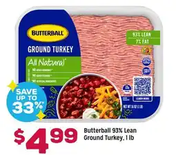 Grocery Outlet Butterball 93% Lean Ground Turkey offer