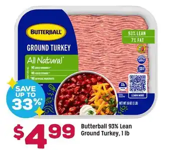 Grocery Outlet Butterball 93% Lean Ground Turkey offer