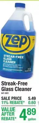 Menards Streak-Free Glass Cleaner offer