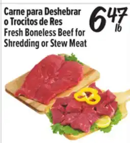 El Super Fresh Boneless Beef for Shredding or Stew Meat offer