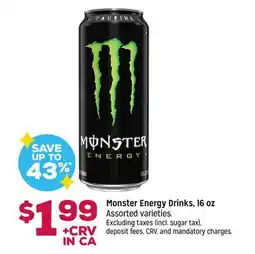Grocery Outlet Monster Energy Drinks offer