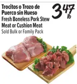 El Super Fresh Boneless Pork Stew Meat or Cushion Meat offer