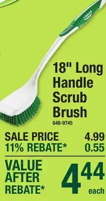 Menards 18 Long Handle Scrub Brush offer