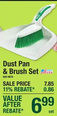 Menards Dust Pan & Brush Set offer