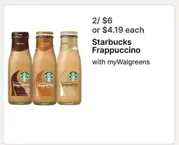Walgreens Starbucks Frappuccino offer