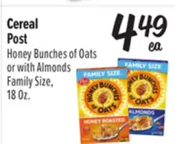 El Super Honey Bunches of Oats or with Almonds offer