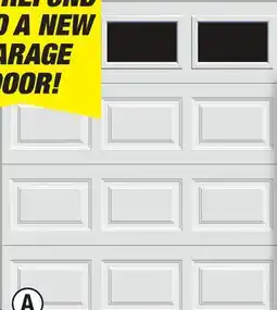 Menards 9' x 7' Traditional Insulated Garage Door with Windows offer