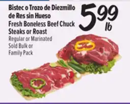 El Super Fresh Boneless Beef Chuck Steaks or Roast offer