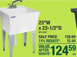 Menards 23W x 23-1/2D offer