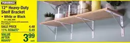 Menards 12 Heavy-Duty Shelf Bracket offer