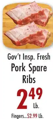 Garden Fresh Market Gov't Insp. Fresh Pork Feet or Pork Hocks offer
