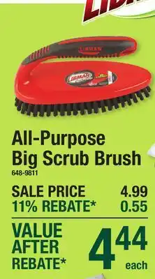 Menards All-Purpose Big Scrub Brush offer