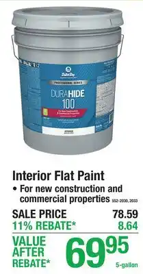 Menards Interior Flat Paint offer