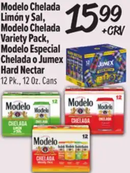 El Super Modelo Especial Chelada o JumexHard Nectar offer