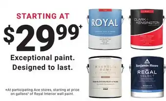 Ace Hardware Exceptional paint offer