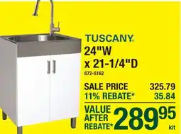 Menards TUSCANY 24W x 21-1/4D offer
