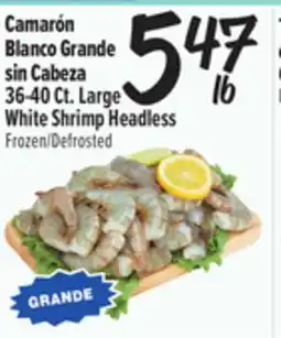 El Super Large White Shrimp Headless offer
