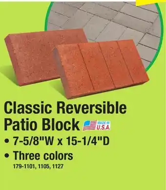 Menards Classic Reversible Patio Block offer