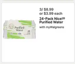 Walgreens 24-Pack Nice! Purified Water offer
