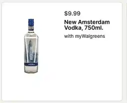 Walgreens New Amsterdam Vodka, 750ml offer