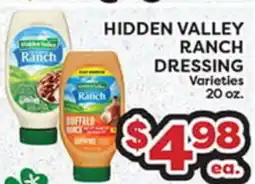 Torres Supermercado HIDDEN VALLEY RANCH DRESSING offer