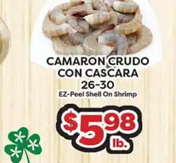 Torres Supermercado CAMARÓN CRUDO CON CASCARA 26-30 offer