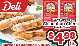 Torres Supermercado V&V Supremo Chihuahua Cheese offer