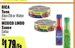 R Ranch Markets RICA Tuna, Atun Oil or Water, MEXICO LINDO Sauce, Salsa offer