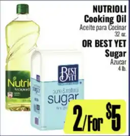 R Ranch Markets NUTRIOLI Cooking Oil OR BEST YET Sugar offer