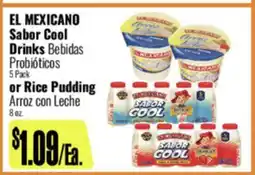 R Ranch Markets EL MEXICANO Sabor Cool Drinks Bebidas Probióticos offer