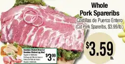 Big Saver Foods Whole Pork Spareribs offer