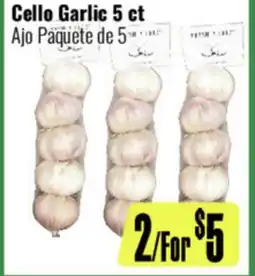 R Ranch Markets Cello Garlic offer