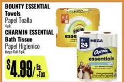 R Ranch Markets BOUNTY ESSENTIAL Towels, CHARMIN ESSENTIAL Bath Tissue offer