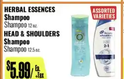 R Ranch Markets HERBAL ESSENCES Shampoo Shampoo 12 oz. HEAD & SHOULDERS Shampoo offer